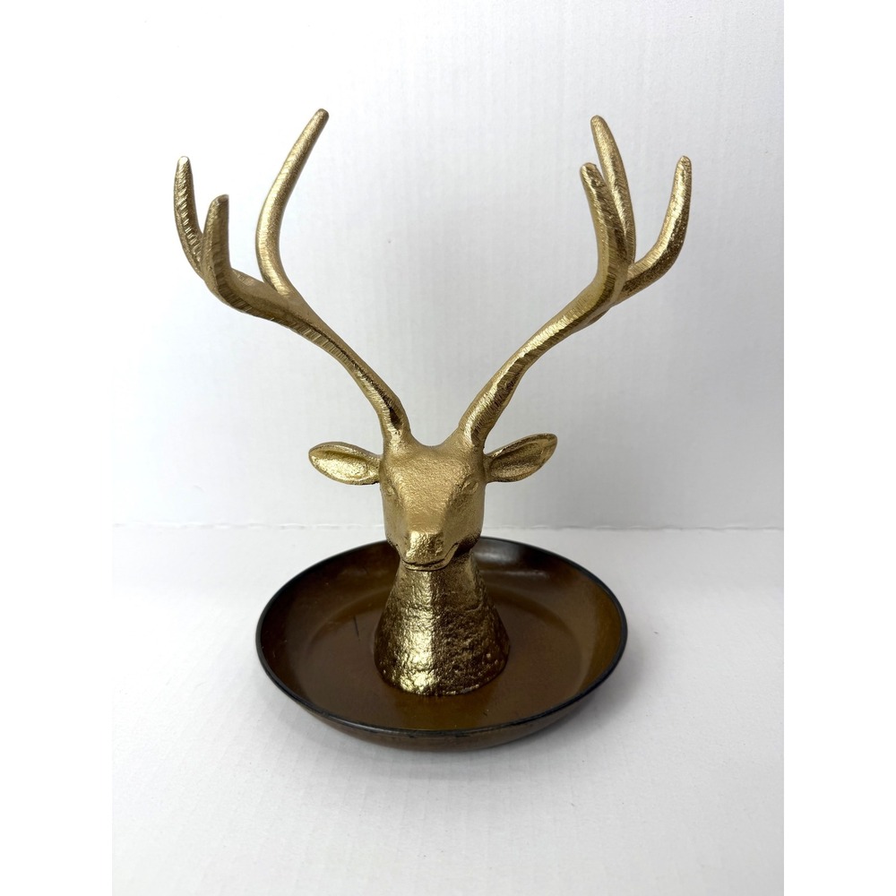 Unbranded Jewelry Faux Gold Deer Antler Holder Tray